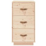 vidaXL Table de chevet 40x40x75 cm Bois de pin solide
