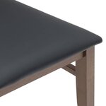 vidaXL Chaises à manger coussins 2 Pièces marron bois massif caoutchouc