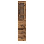 vidaXL Haut Armoire Bois Ancien 34 5 x 34 x 180 cm Bois d'ingénierie