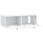vidaXL Meuble TV mural 98 x 41 x 30 cm Blanc Bois d'ingénierie
