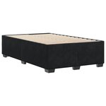 vidaXL Cadre de lit sans matelas noir 120x190 cm velours