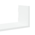 vidaXL Étagères murales 3 Pièces blanc 80x18x18 cm bois d'ingénierie