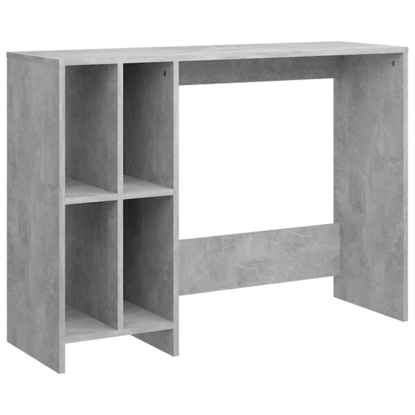 Bureau table poste de travail meuble d'ordinateur informatique étude d'ordinateur portable bois d'ingénierie gris 02_0023760