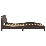 vidaXL Cadre de lit sans matelas marron 160x200 cm similicuir