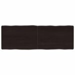 vidaXL Dessus de table bois massif traité bordure assortie