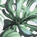 vidaXL Coussin de banc de jardin motif de feuilles 120x50x7 cm
