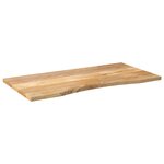 vidaXL Dessus de bureau avec courbe 110x50x2 5 cm manguier massif brut
