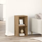 vidaXL Meuble TV chêne artisanal Bois d'ingénierie