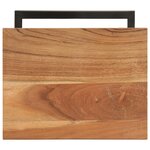 vidaXL Tables d'appoint 2 Pièces 31 5x24 5x64 5 cm Bois d'acacia solide