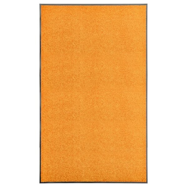 vidaXL Paillasson lavable Orange 90x150 cm