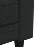vidaXL Ensemble de canapés 2 Pièces noir tissu