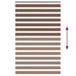vidaXL Store zèbre marron 140x230cm largeur du tissu 135 9cm polyester