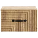 vidaXL Cabinet de chevet mural Chêne artisanal 34 5 x 33 x 20 cm
