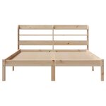 vidaXL Cadre de lit sans matelas 120x190 cm bois de pin massif