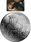 Monnaie TROJAN HORSE 1/500 Oz Platine 25$ Liberia 2026 (PRÉCOMMANDE)