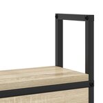 vidaXL Tête de lit de rangement Chêne sonoma 160 cm Bois d'ingénierie