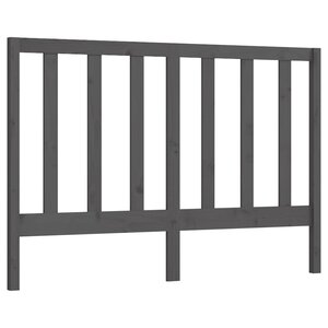 vidaXL Tête de lit Gris 141x4x100 cm Bois massif de pin