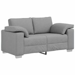 vidaXL Canapé Gris clair 160 x 80 x 82 cm tissu