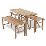 Table avec 2 bancs 100 cm bambou 02_0018684