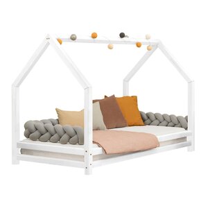 Lit cabane enfant FUNNY 120 x 200 blanc