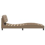 vidaXL Cadre de lit sans matelas cappuccino 90x200 cm similicuir