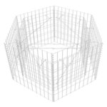 vidaXL Lit surélevé à gabion hexagonale 100 x 90 x 50 cm