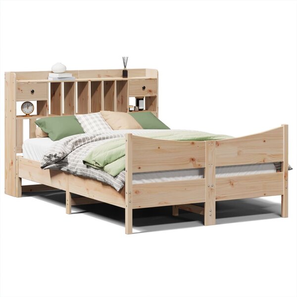 vidaXL Cadre de lit sans matelas 150x200 cm bois de pin massif
