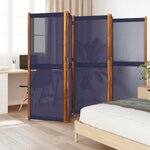vidaXL Cloison de séparation 5 panneaux bleu foncé 350x180 cm
