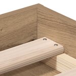 vidaXL Cadre de lit sans matelas chêne artisanal 140x190 cm