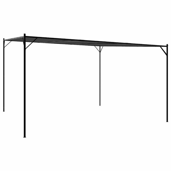 vidaXL Belvédère anthracite 4x4 m 180 g/m² tissu et acier