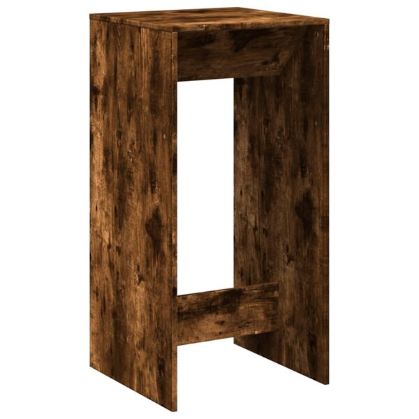 vidaXL Table de bar chêne fumé 51x50x103 5 cm bois d'ingénierie