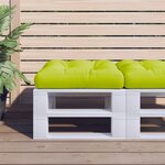vidaXL Coussin de palette vert vif 58x58x10 cm tissu
