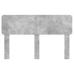 vidaXL Tête de lit Gris béton 140 cm Bois d'ingénierie