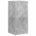 vidaXL Étagère latérale Gris béton 33 x 32 x 70 5 cm Bois d'ingénierie