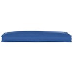 vidaXL Coussin de palette pour banc bleu royal 110x40x8 cm en tissu Oxford