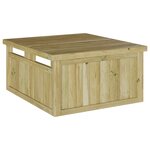 vidaXL Tondeuse à gazon robotisée   garage de 70x80x38 cm  en bois de pin traité
