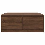 vidaXL Table basse avec tiroirs chêne marron 100x100x40 cm