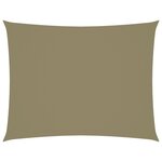 vidaXL Voile de parasol tissu oxford rectangulaire 5x7 m beige