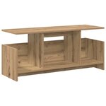 vidaXL Meuble TV Chêne artisanal 102 x 35 x 45 cm Bois d'ingénierie