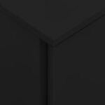 vidaXL Classeur mobile Noir 39x45x67 cm Acier