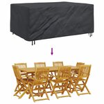 vidaXL Housse pour mobilier d'extérieur Noir 230 x 165 x 80 cm 210D