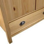 vidaXL Garde-robe à 2 portes Hill 89x50x170 cm Bois de pin solide