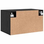 vidaXL Meuble mural Chêne noir 60 x 36.5 x 35 cm Bois d'ingénierie
