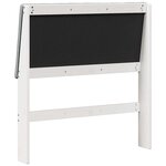vidaXL Tête de lit capitonnée Gris clair 90 cm Pin massif