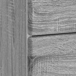 vidaXL Cabinet de chevet Sonoma gris 43 x 41 x 66 5 cm