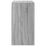 vidaXL Armoire murale avec portes en verre sonoma gris 68x37x68 5 cm
