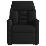 vidaXL Fauteuil de massage inclinable Noir Tissu