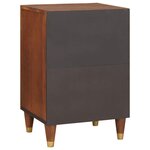 vidaXL Cabinet de salle de bain avec étagère Marron 38 x 33 5 x 58 cm