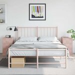 vidaXL Tables de chevet 2 Pièces rose 34 5x39x62 cm acier