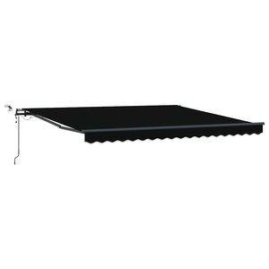 vidaXL Tissu de auvent Noir 400 × 300 cm Polyester